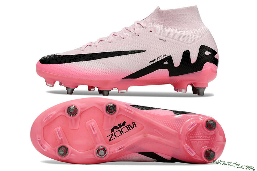 Nike Air Zoom Mercurial Superfly 9 Elite SG High-Tops Football Boots - Pink/Black 0