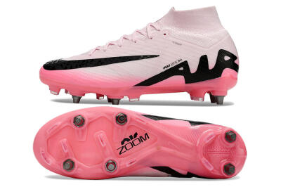 Nike Air Zoom Mercurial Superfly 9 Elite SG High-Tops Football Boots - Pink/Black