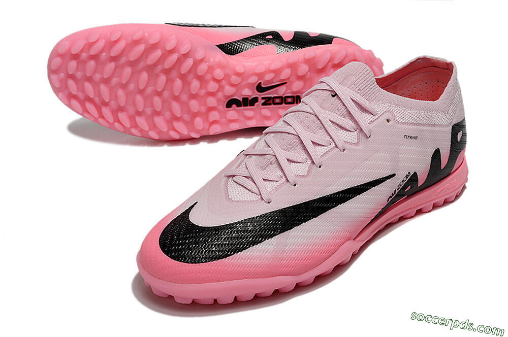 Nike Air Zoom Mercurial Vapor 15 Elite TF Low-Tops Football Shoes - Pink/Black 3
