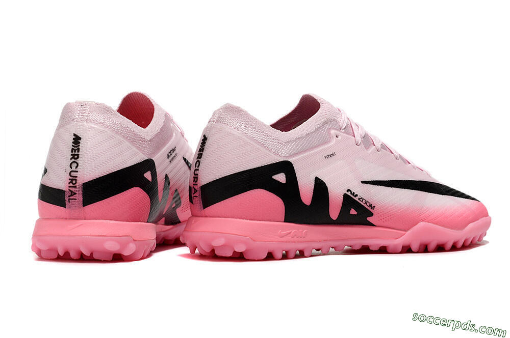 Nike Air Zoom Mercurial Vapor 15 Elite TF Low-Tops Football Shoes - Pink/Black 6