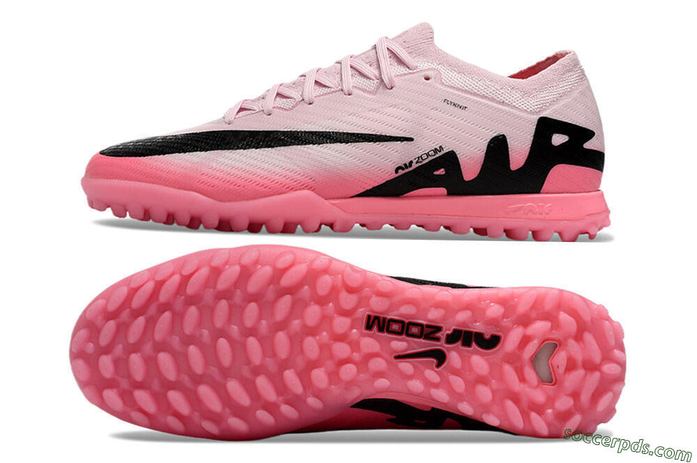 Nike Air Zoom Mercurial Vapor 15 Elite TF Low-Tops Football Shoes - Pink/Black 0