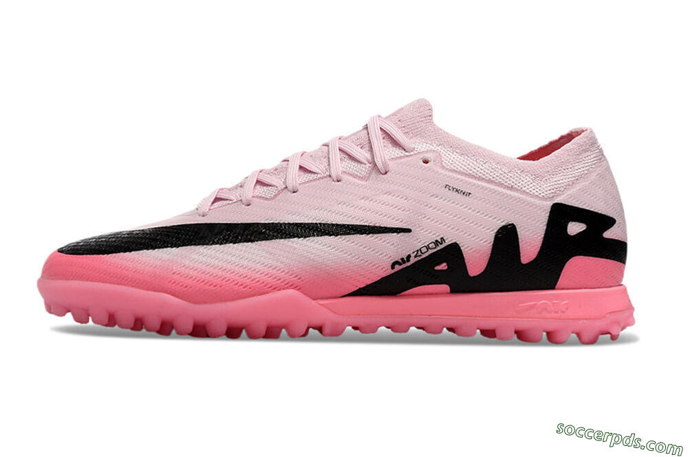 Nike Air Zoom Mercurial Vapor 15 Elite TF Low-Tops Football Shoes - Pink/Black 2