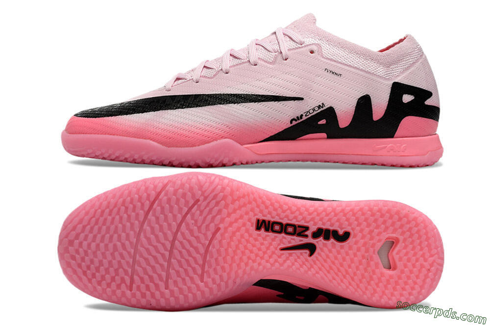 Nike Air Zoom Mercurial Vapor 15 Elite IC Low-Tops Football Shoes - Pink/Black 0