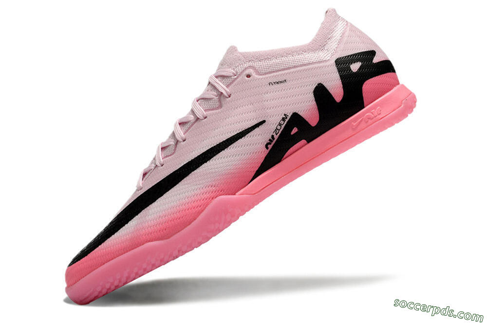 Nike Air Zoom Mercurial Vapor 15 Elite IC Low-Tops Football Shoes - Pink/Black 5