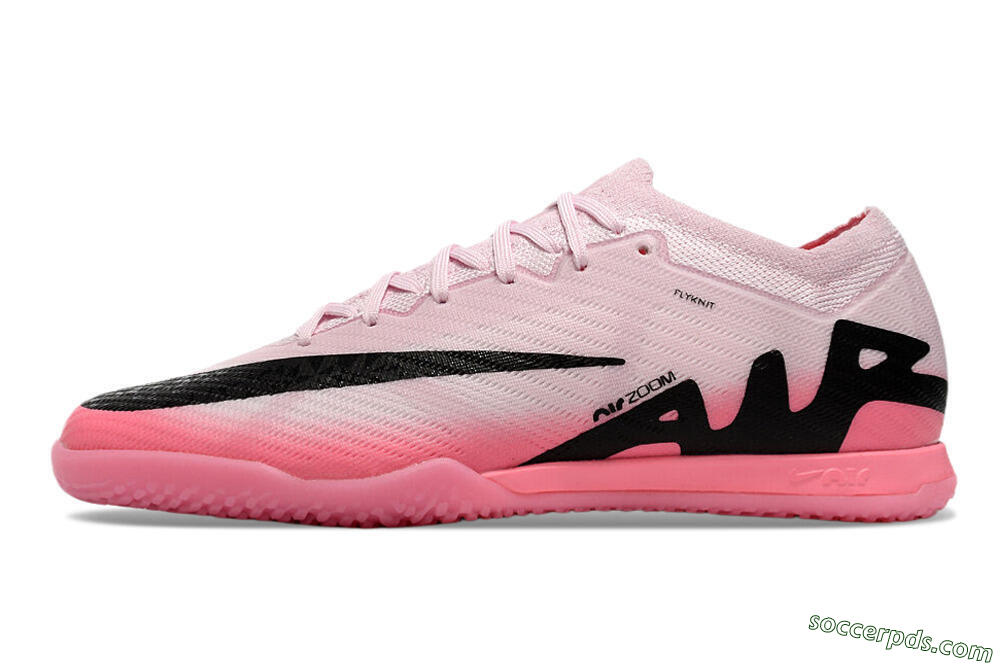 Nike Air Zoom Mercurial Vapor 15 Elite IC Low-Tops Football Shoes - Pink/Black 2