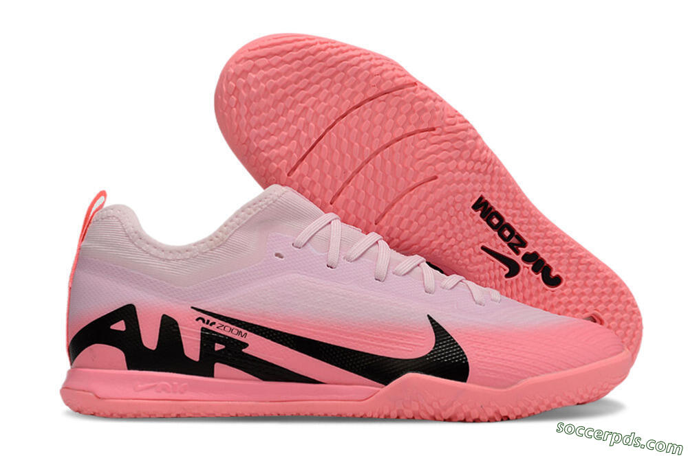 Nike Air Zoom Mercurial Vapor 15 Pro IC Low-Tops Football Shoes - Pink/Black 1