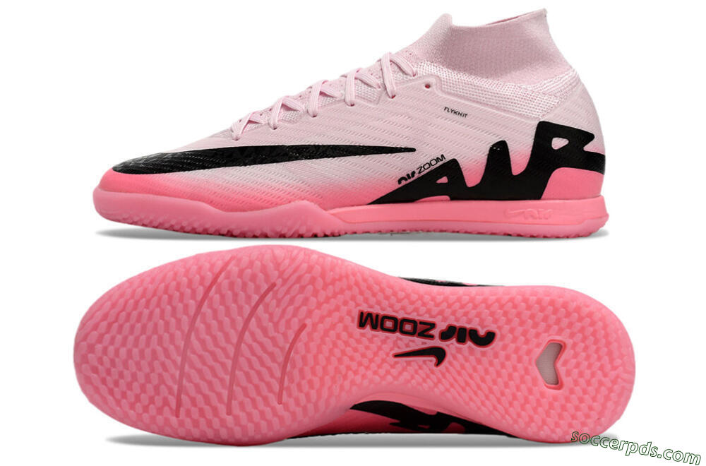 Nike Air Zoom Mercurial Superfly 9 Elite IC High-Tops Football Shoes - Pink/Black 0