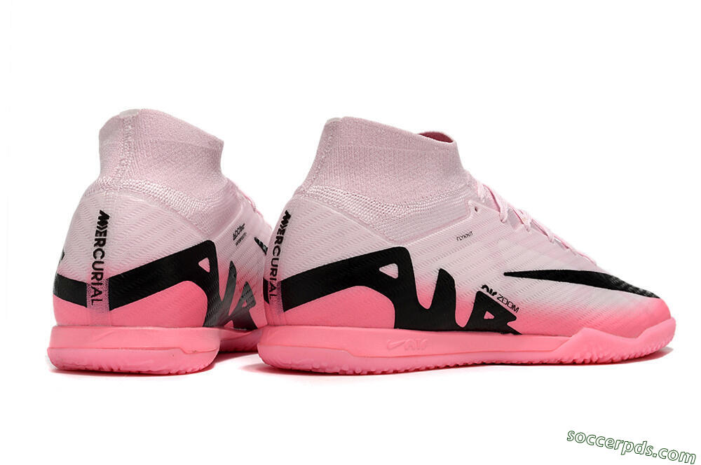 Nike Air Zoom Mercurial Superfly 9 Elite IC High-Tops Football Shoes - Pink/Black 6