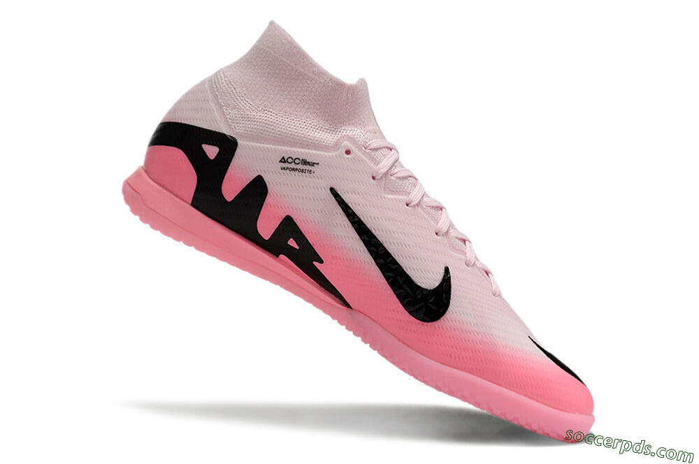 Nike Air Zoom Mercurial Superfly 9 Elite IC High-Tops Football Shoes - Pink/Black 4