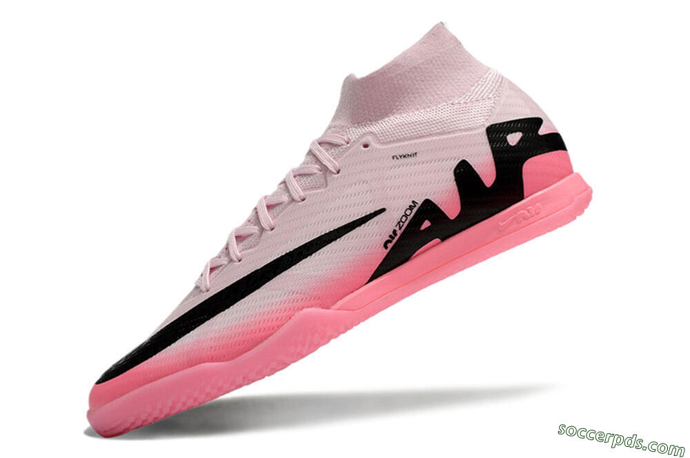 Nike Air Zoom Mercurial Superfly 9 Elite IC High-Tops Football Shoes - Pink/Black 5