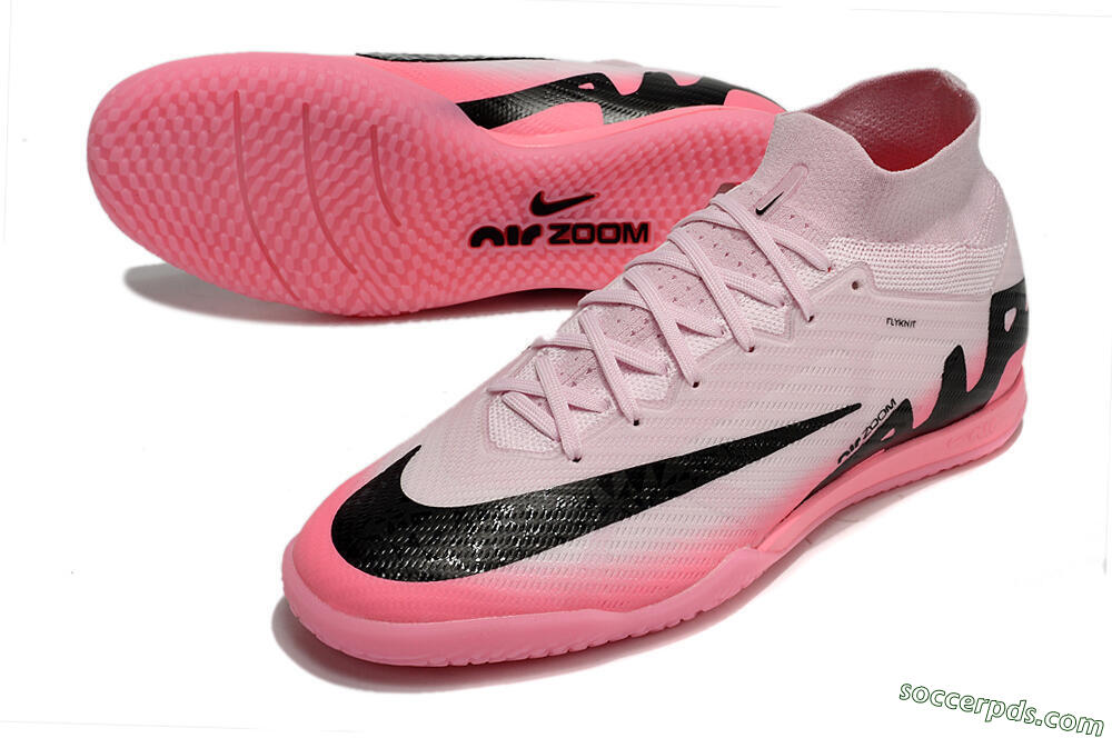 Nike Air Zoom Mercurial Superfly 9 Elite IC High-Tops Football Shoes - Pink/Black 3