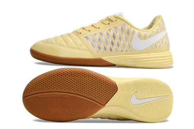 Nike Lunar Gato 2 IC Low-Tops Football Shoes - Yellow/White/Brown