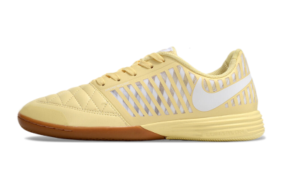 Nike Lunar Gato 2 IC Low-Tops Football Shoes - Yellow/White/Brown
