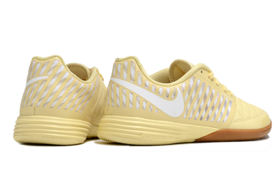 Nike Lunar Gato 2 IC Low-Tops Football Shoes - Yellow/White/Brown