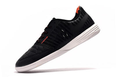 Nike Lunar Gato 2 IC Low-Tops Football Shoes - Black/Red/White
