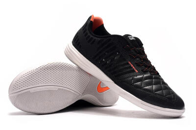 Nike Lunar Gato 2 IC Low-Tops Football Shoes - Black/Red/White