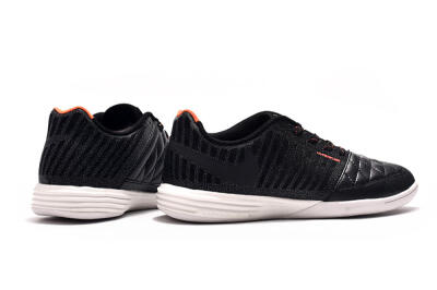 Nike Lunar Gato 2 IC Low-Tops Football Shoes - Black/Red/White