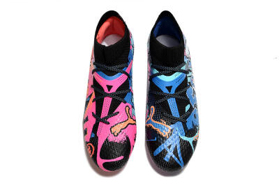 Puma Future Ultimate FG Low-Tops Football Boots - Black/Blue/Pink
