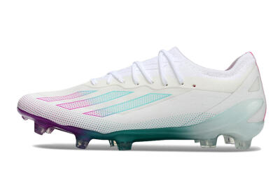 Adidas X23 crazyfast.1 Messi FG Low-Tops Football Boots - White/Pink/Green