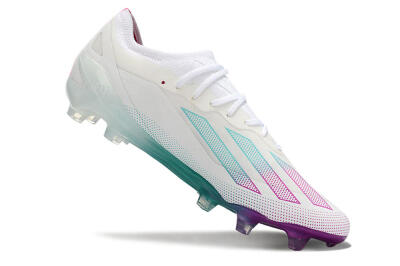 Adidas X23 crazyfast.1 Messi FG Low-Tops Football Boots - White/Pink/Green
