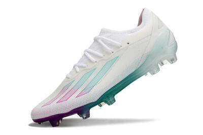 Adidas X23 crazyfast.1 Messi FG Low-Tops Football Boots - White/Pink/Green