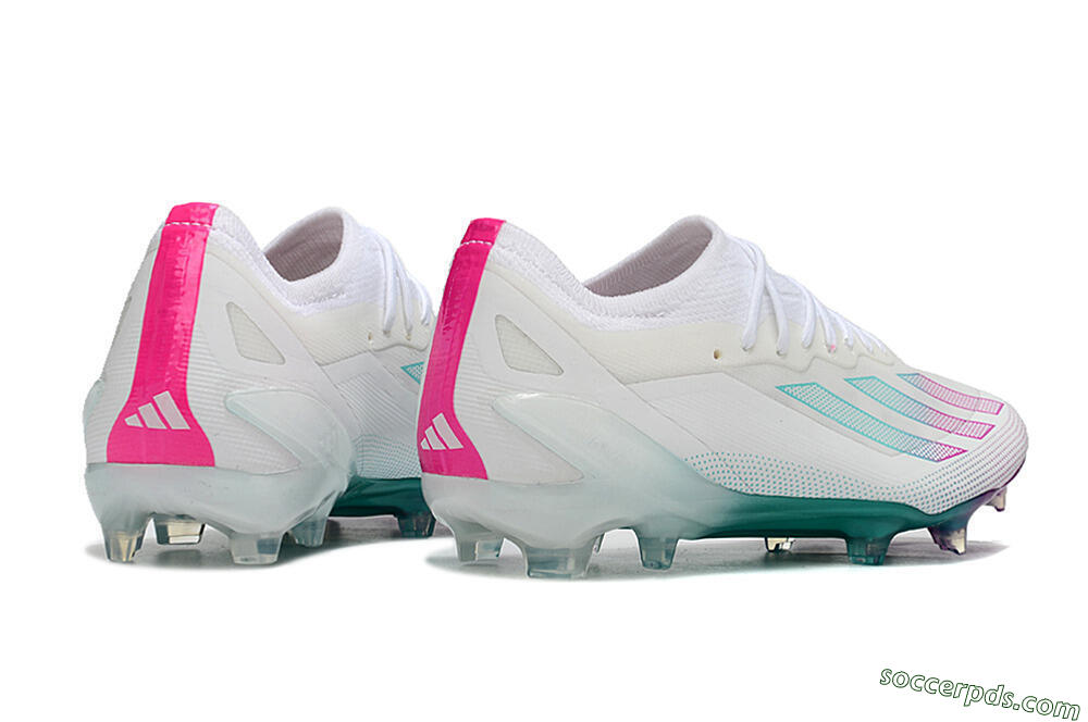 Adidas X23 crazyfast.1 Messi FG Low-Tops Football Boots - White/Pink/Green 6