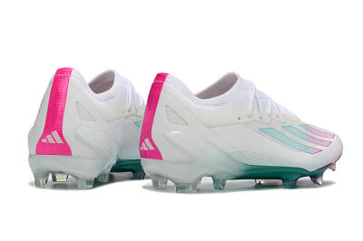 Adidas X23 crazyfast.1 Messi FG Low-Tops Football Boots - White/Pink/Green