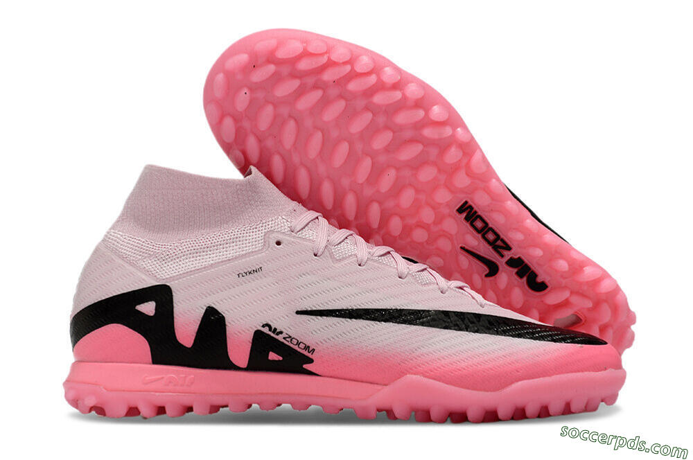Nike Air Zoom Mercurial Superfly 9 Elite TF High-Tops Football Boots - Pink/Pink/Black 1