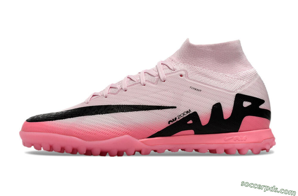 Nike Air Zoom Mercurial Superfly 9 Elite TF High-Tops Football Boots - Pink/Pink/Black 2