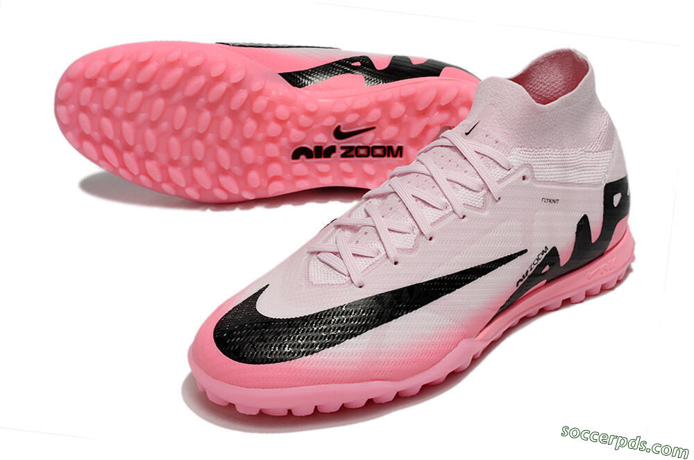 Nike Air Zoom Mercurial Superfly 9 Elite TF High-Tops Football Boots - Pink/Pink/Black 3