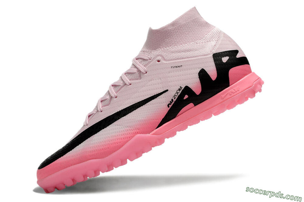 Nike Air Zoom Mercurial Superfly 9 Elite TF High-Tops Football Boots - Pink/Pink/Black 5