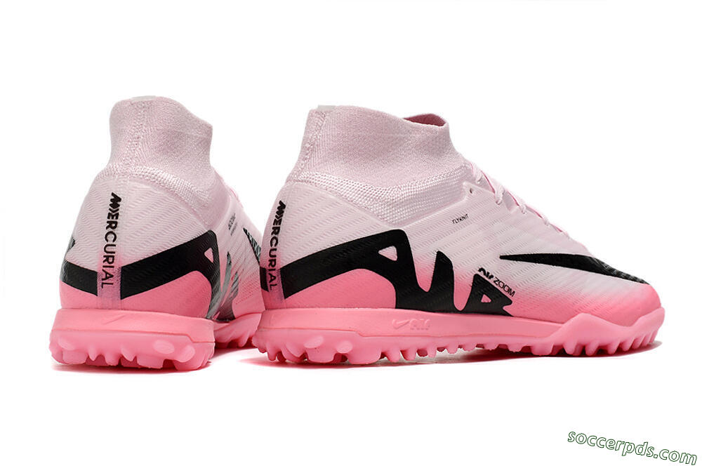 Nike Air Zoom Mercurial Superfly 9 Elite TF High-Tops Football Boots - Pink/Pink/Black 6