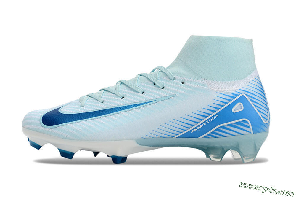 Nike Air Zoom Mercurial Superfly 10 Elite FG High-Tops Football Boots - Jade/White/Blue 2
