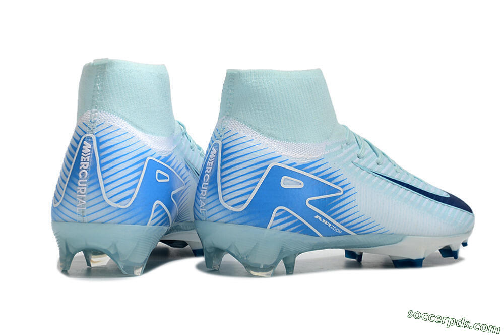 Nike Air Zoom Mercurial Superfly 10 Elite FG High-Tops Football Boots - Jade/White/Blue 6
