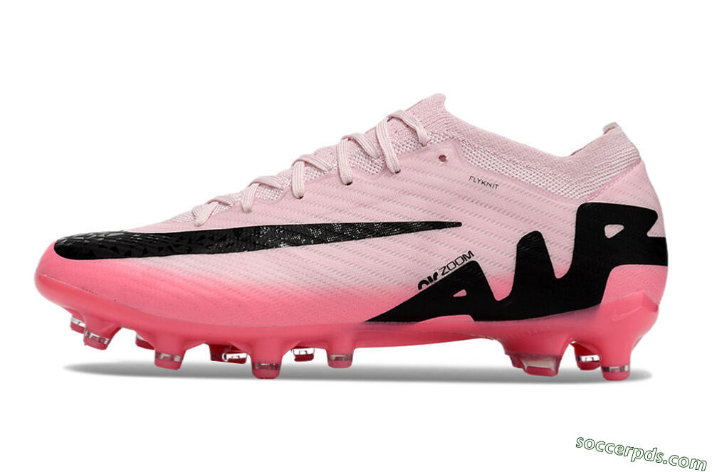 Nike Air Zoom Mercurial Vapor 15 Elite FG Low-Tops Football Boots - Pink/Black 2