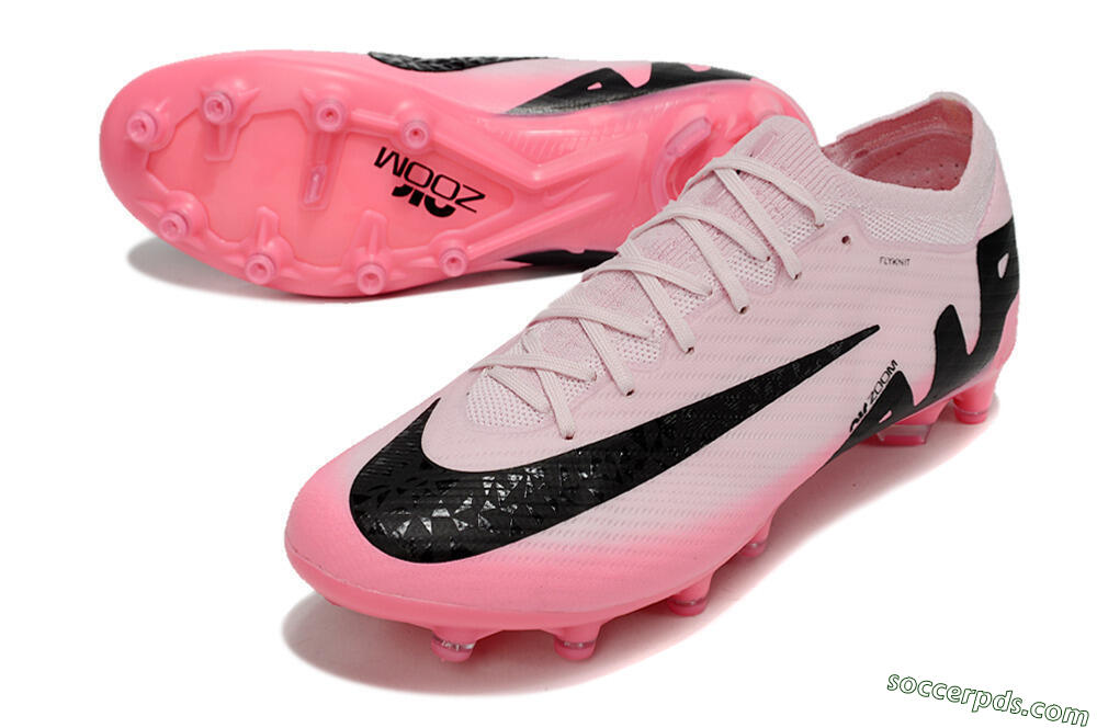 Nike Air Zoom Mercurial Vapor 15 Elite FG Low-Tops Football Boots - Pink/Black 3