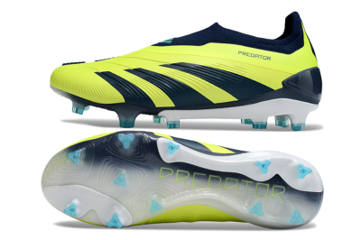Adidas Predator Accuracy+ FG Low-Tops Football Boots - Yellow/Blue/White