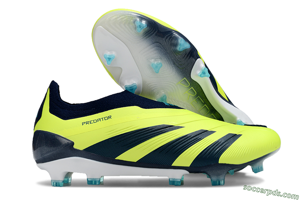 Adidas Predator Accuracy+ FG Low-Tops Football Boots - Yellow/Blue/White 1