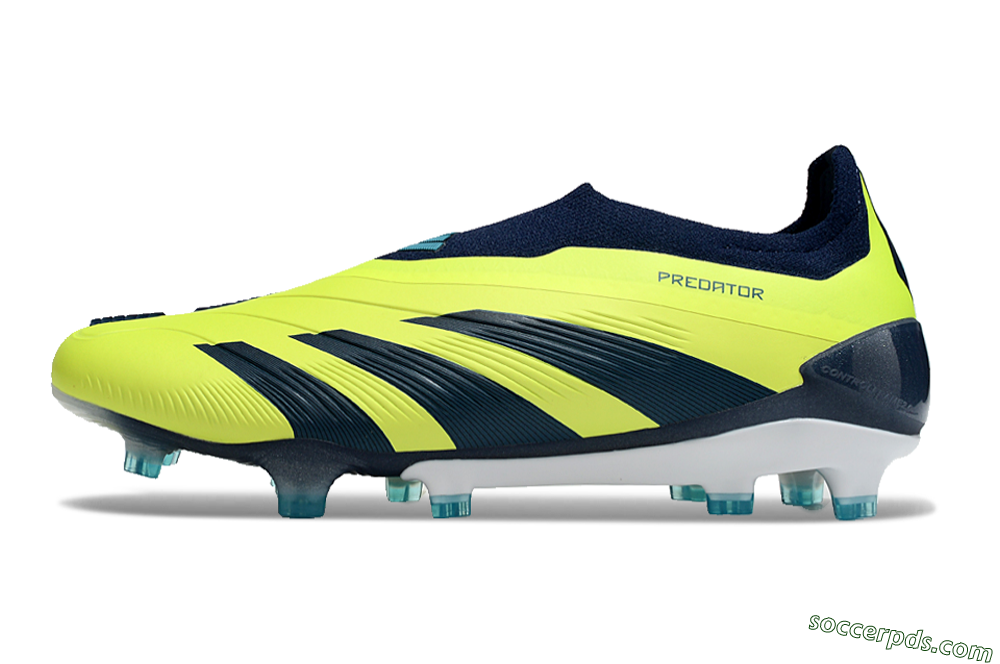 Adidas Predator Accuracy+ FG Low-Tops Football Boots - Yellow/Blue/White 2