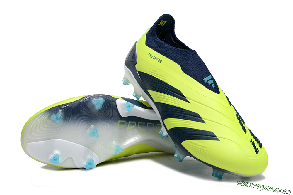 Adidas Predator Accuracy+ FG Low-Tops Football Boots - Yellow/Blue/White 3