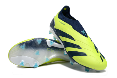 Adidas Predator Accuracy+ FG Low-Tops Football Boots - Yellow/Blue/White
