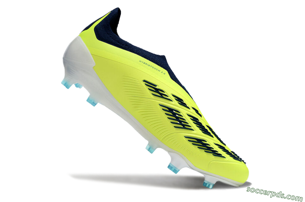Adidas Predator Accuracy+ FG Low-Tops Football Boots - Yellow/Blue/White 4