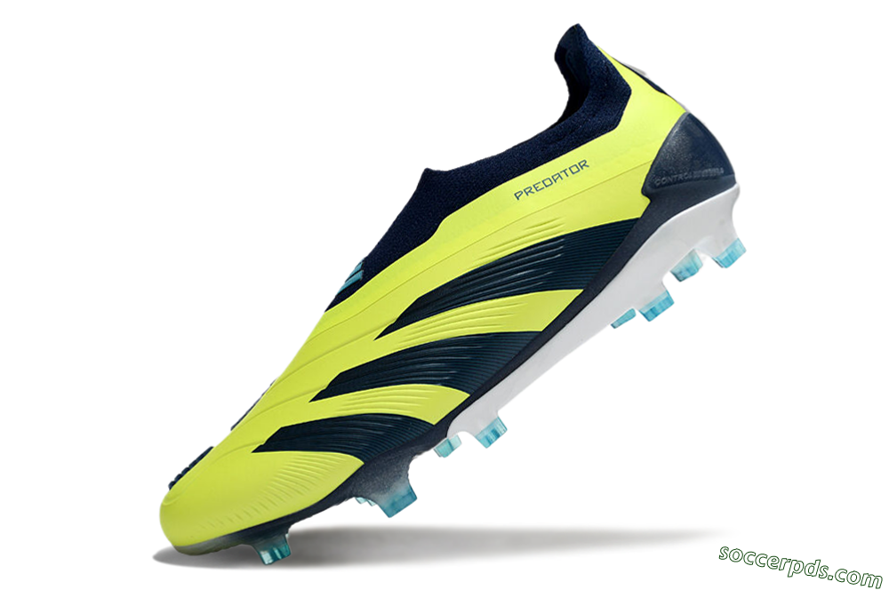 Adidas Predator Accuracy+ FG Low-Tops Football Boots - Yellow/Blue/White 5