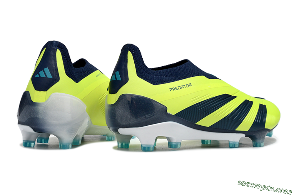 Adidas Predator Accuracy+ FG Low-Tops Football Boots - Yellow/Blue/White 6