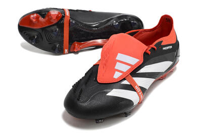 Adidas Predator Elite Foldover Tongue FG Low-Tops Football Boots - Black/White/Red