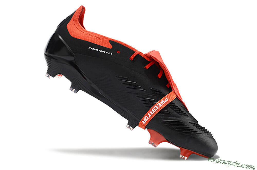 Adidas Predator Elite Foldover Tongue FG Low-Tops Football Boots - Black/White/Red 4