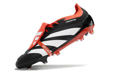 Adidas Predator Elite Foldover Tongue FG Low-Tops Football Boots - Black/White/Red