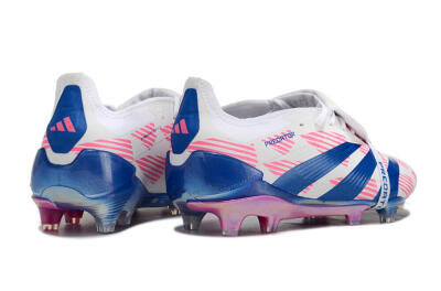 Adidas Predator Elite Foldover Tongue FG Low-Tops Football Boots - White/Pink/Blue