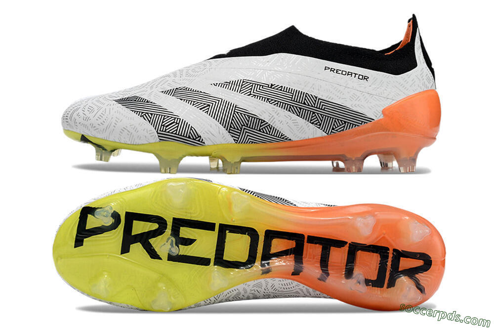 Adidas Predator Accuracy+ FG Low-Tops Football Boots - White/Black/Orange 0
