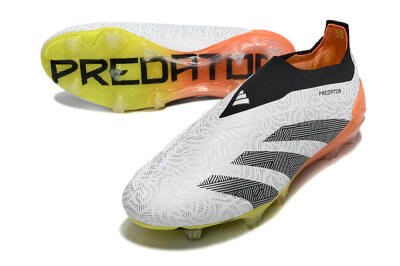 Adidas Predator Accuracy+ FG Low-Tops Football Boots - White/Black/Orange